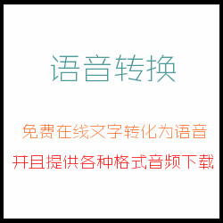 文字轉(zhuǎn)換語音
